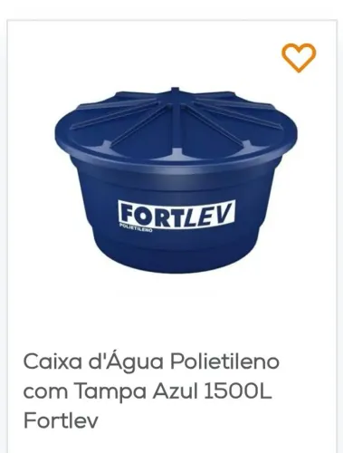 Caixa d água 1500lts