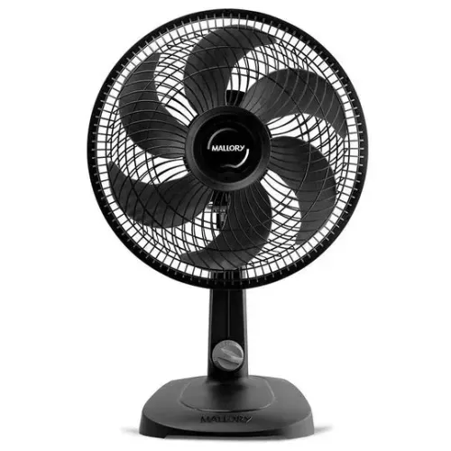 VENTILADOR DE MESA PRETO 6 PÁS 30CM MALLORY