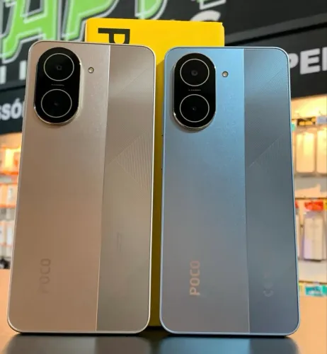 Xiaomi Poco C71 3 Ram 64 GB Azul Dourado E Preto