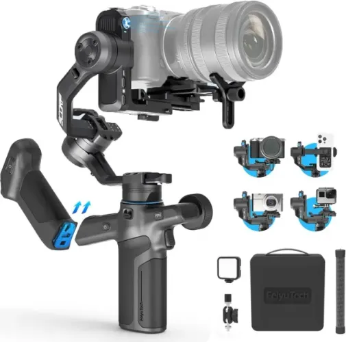 FeiyuTech SCORP 3 Pro [Kit] Estabilizador de câmera de rastreamento AI