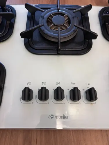 Cooktop 5 Bocas a Gás Mueller G5 Tripla Chama, Branco