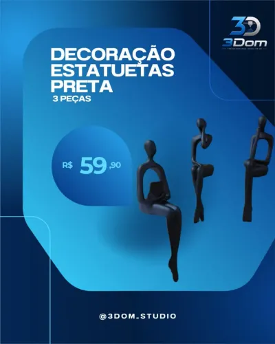 DECORAÇÃO ESTATUETAS