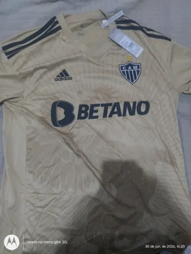 Camisa Atlético Mineiro - Dourada - G - Original 