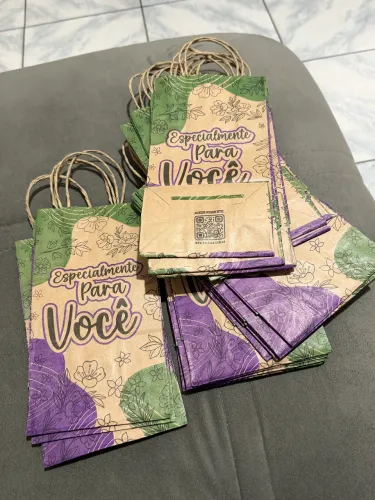Sacolas Kraft Personalizada 20 unid