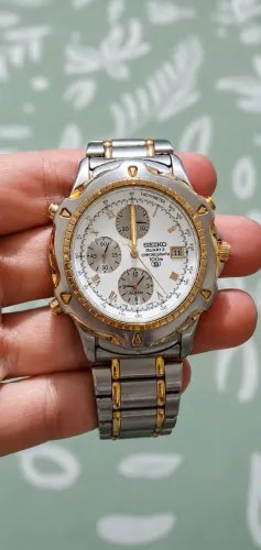 Seiko Chronograph Vintage Original 7T32-7F | Cronógrafo + Alarme | 100m | Funcionando