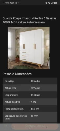 Guarda Roupa Infantil