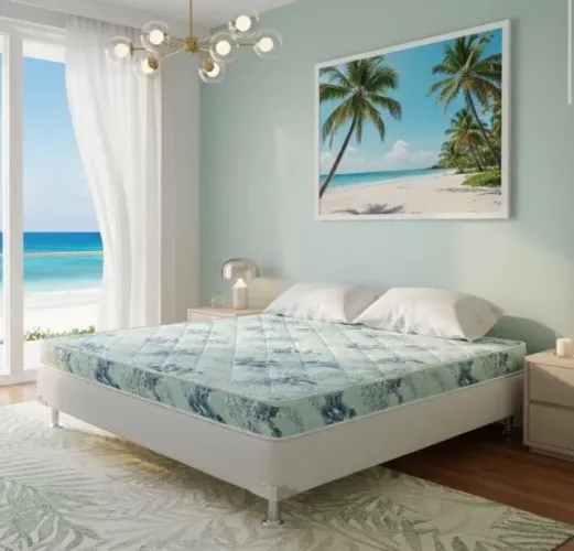Cama Box Casal Confort Leve D20 com Base Branca