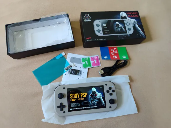 Console portátil para emuladores 64 gigas 19.000 jogos 