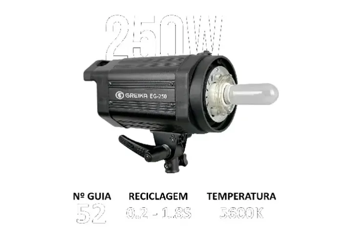 Flash Tocha Flash Studio 250w Greika Eg-250b 220v