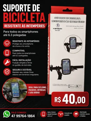 Suporte celular p/ bicicleta