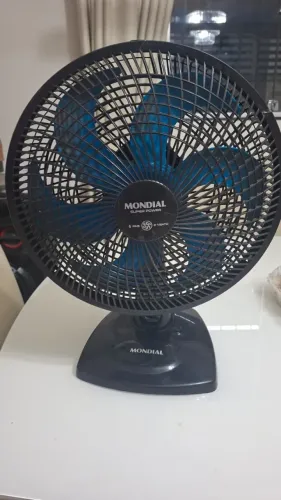 Ventilador mondial 30 cm preto (usado) 90 reais