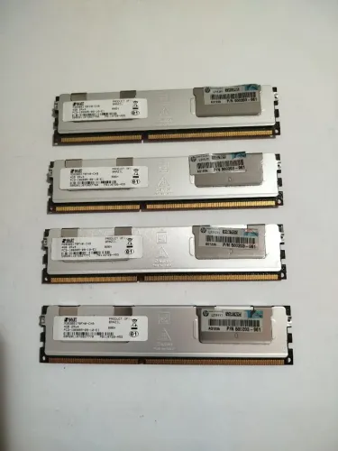 4 Memorias Ram Para servidor 4Gb .