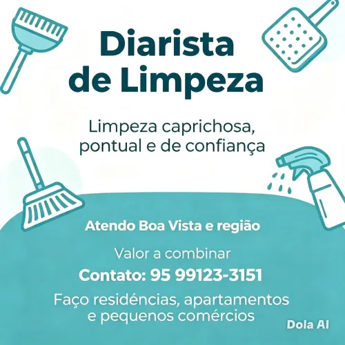 Diarista de limpeza