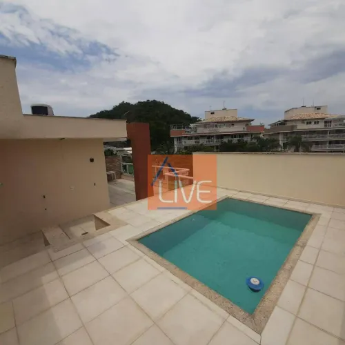 LIVE VENDE: Cobertura com 3 suítes, piscina, 3 vagas e dependência completa, 200 m² por R$