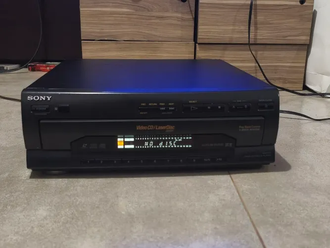 Laser Disc Sony MDP V1 Raro não ta fazendo leitura