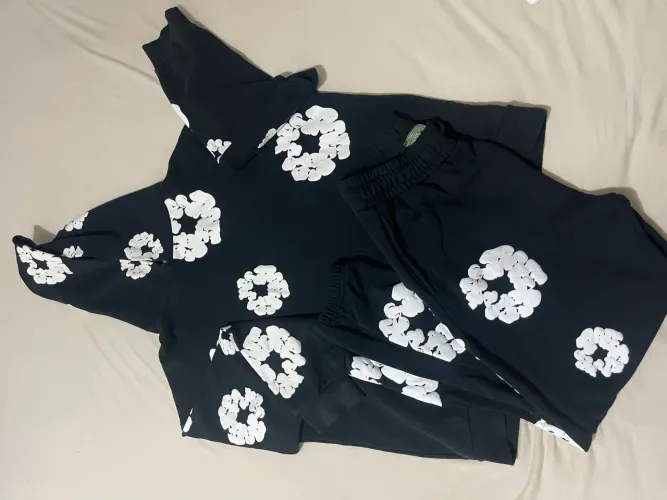 Conjunto moletom denim PRETO