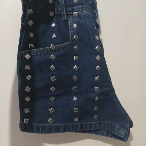 Short Jeans e Branco com elastano