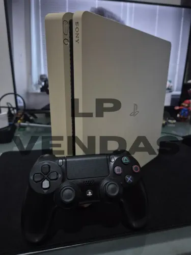 PS4 Slim 1TB Branco Desbloqueado + Acessórios!