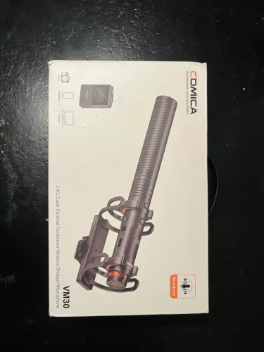Microfone comica vm30 shotgun sem fio