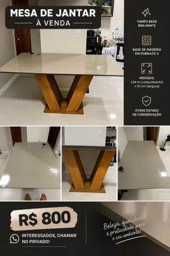 Mesa de jantar em ótimo estado. 