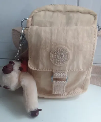 Bolsa Shoulder Bag Kipling Teddy Original Chaveiro Macaco Duplo Linda Relíquia