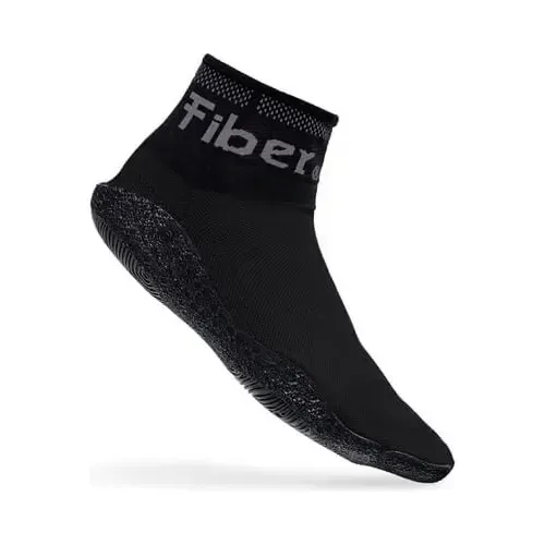 Tênis Sapatilha Fiber Training Preta Adulto 3d Knit Tech