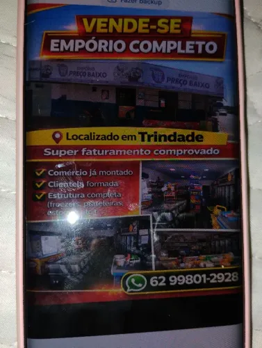 Vendo Empório em Trindade 