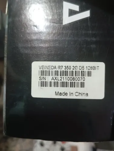 Placa de Vídeo Veineda Radeon R7 350 2GB DDR5 128 Bits