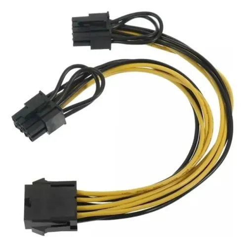 Kit 24 Cabos Energia Y 6 Pin 2 X 8 (6+2) Pin Pci-e