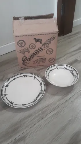 Conjunto churrasco 8 peças Oxford novo