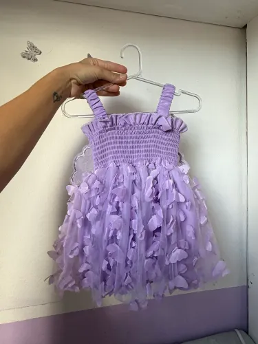 Vestido de festa infantil borboleta