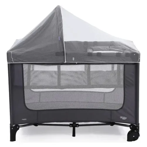 Berço cinza portátil dobrável - Cosco Kids