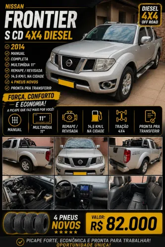 Nissan Frontier S CD 4X4 2.5 TB Diesel 2014