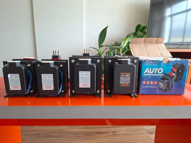 Kit Com 5 Transformadores de tensão 127/220 ou 220/127