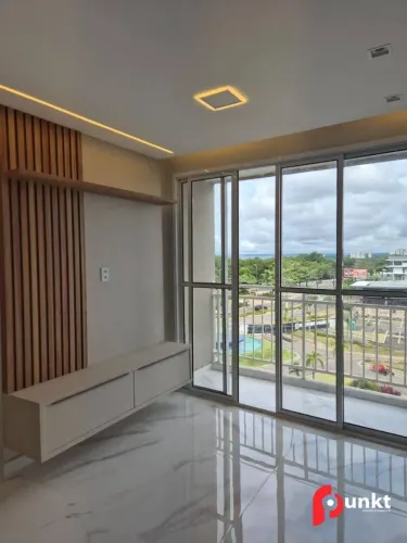 Apartamento mobiliado no Estilo Ponta Negra com 2 quartos e 1 suíte para alugar, 48 m² por