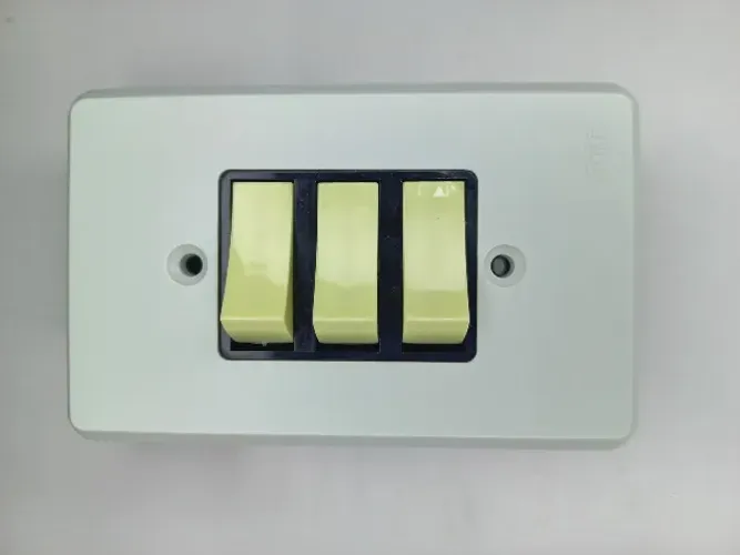 Interruptor Cinza Fame 2 Teclas Simples 1 Paralela 10A Com Placa