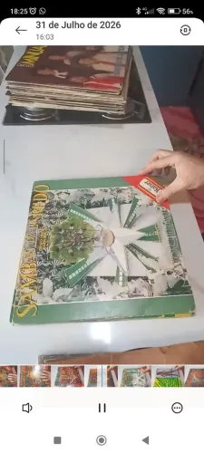 Coleção de 9 vinis de samba enredo anos 80.