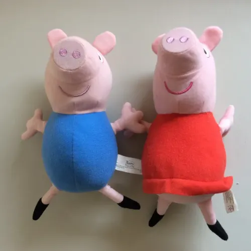 Conjunto Bonecos Pelucia George e Peppa Pig originais Estrela 