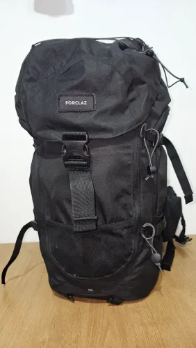 Mochila Trilha Viagem 50 L - Preta - cargueira com barrigueira