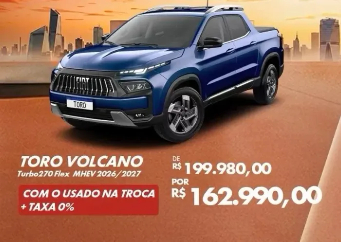 Fiat Toro Volcano 1.3 T270 4x2 Aut. 2027