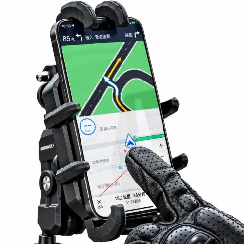 Suporte Celular Moto Antifurto Sem Fio Carregamento MDL2827