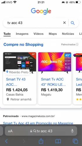 Tv AOC 43?