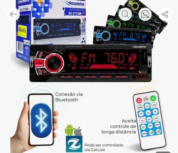 Rádio bluetooth AM FM
