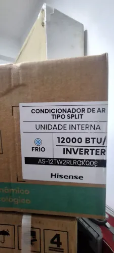 Ar 12 mil btus Hisense e ar 9 mil btus agrato