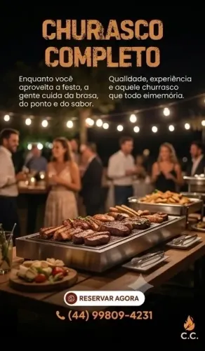 Serviço de Churrasco Completo