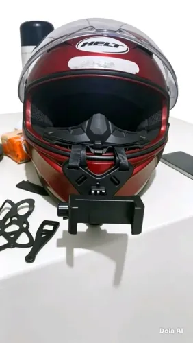 Suporte Câmera Celular Gopro Capacete Posição Queixo Sjcam