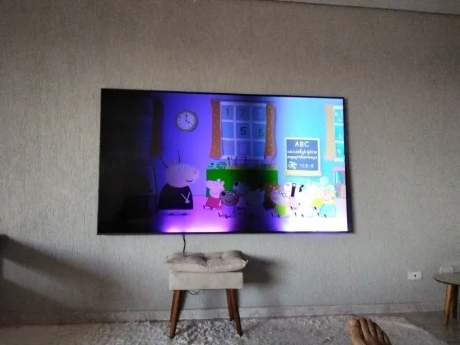 Tv Samsung 85 polegadas led queimado 