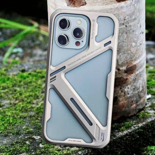 Case de proteção do iPhone 15 pro max METAL