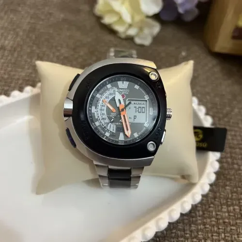 Relógio De Masculino Metal Inox Remosú Meia Lua - A Prova D'água