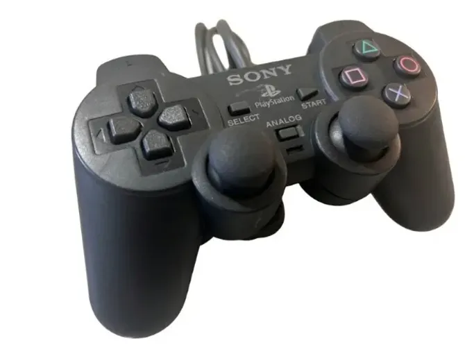 Controle Dualshock 1 Playstation 1 - Sony (diamond Black) (Usado)
